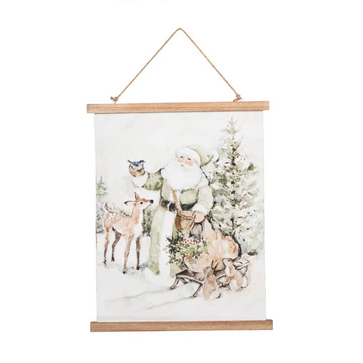 Christmas Winter Santa & Animals Wall Art for wholesale by C&F Home