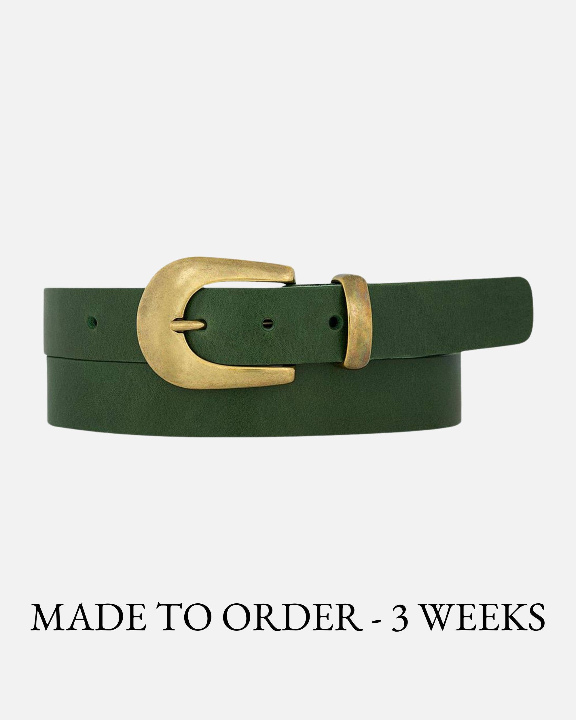 Amsterdam Heritage Leather Belts, Bags, Jackets & Apparel - Vente Ceinture – femme - FABRIQUÉ SUR COMMANDE Annie | Ceinture fine en cuir avec boucle dorée pour femme19