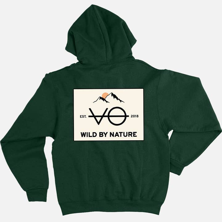 Wild By Nature Back Print Hoodie (Unisex) for wholesale by VO