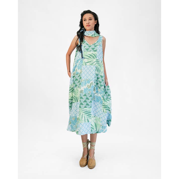 NUEVO | Vestido Semi Swing | Patchwork Fresco para venta al por mayor de Balizen Direct from Bali