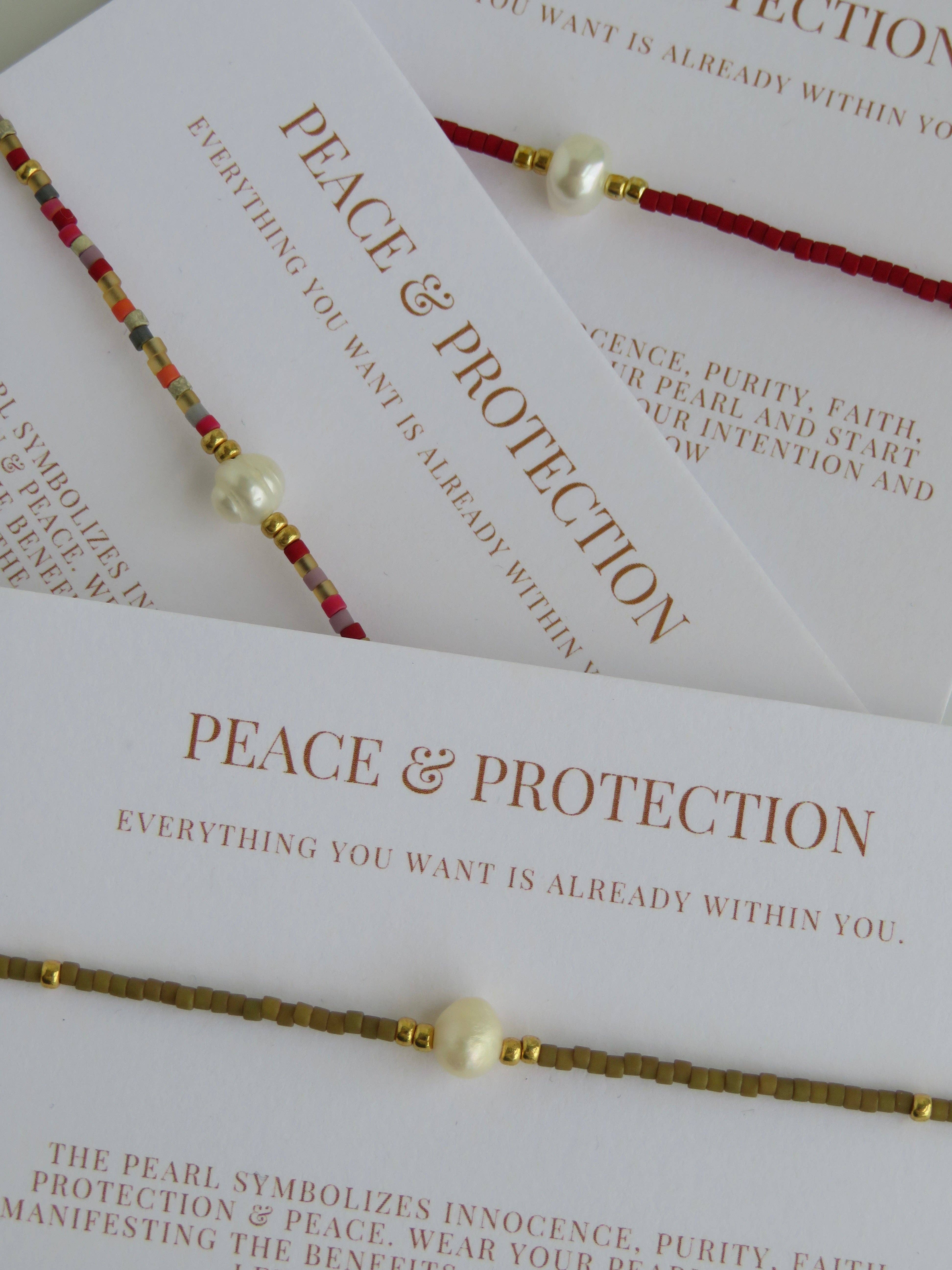 Boutique Suarez Co. - Wholesale Beaded Bracelet - Manifest Peace - Pearl Bracelet30