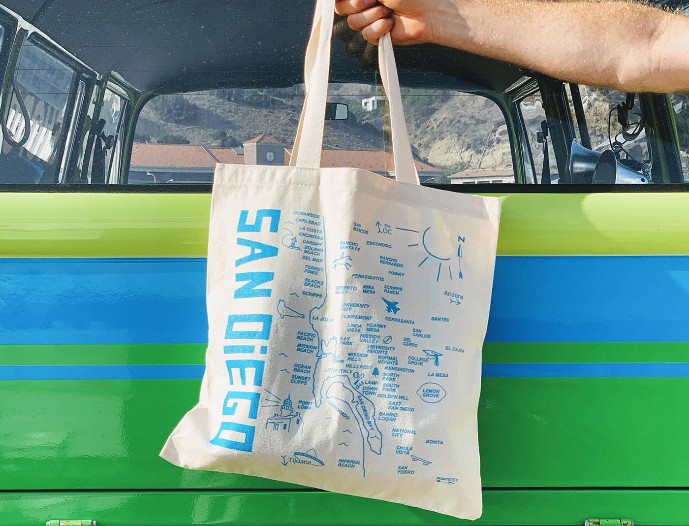 Maptote - Wholesale Grocery/Shopping Bag - San Diego Grocery Tote1