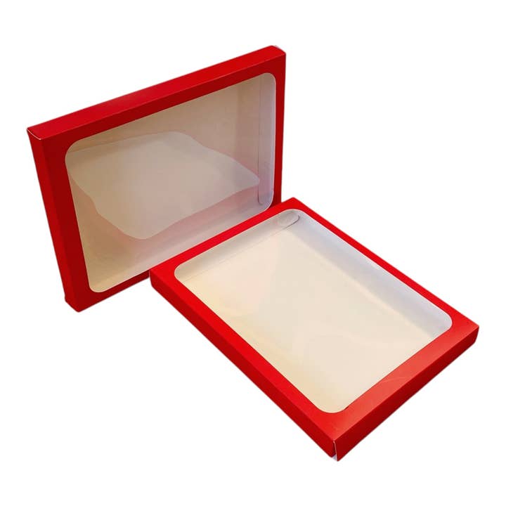 Red Boxes NO trays for 12 Mini Cookies for wholesale by Dare to Bake