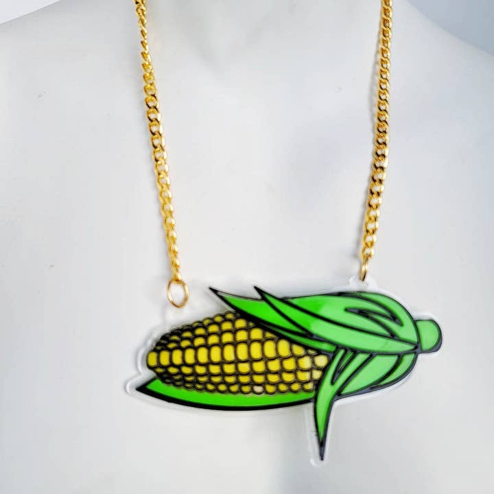 It's Corn Statement Necklace for wholesale by Mixtape Your Life