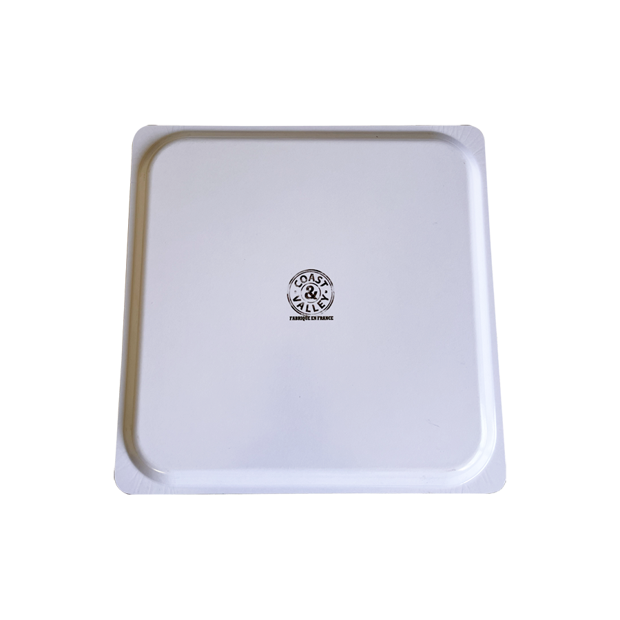 Coast and Valley - Wholesale Decorative Tray - Cabri beige square mountain deco tray - 33x33cm1