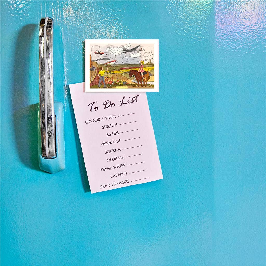 Found Image Press - Vente Aimants - Puzzle de scie sauteuse Magnet TR-228, enfants et transport1