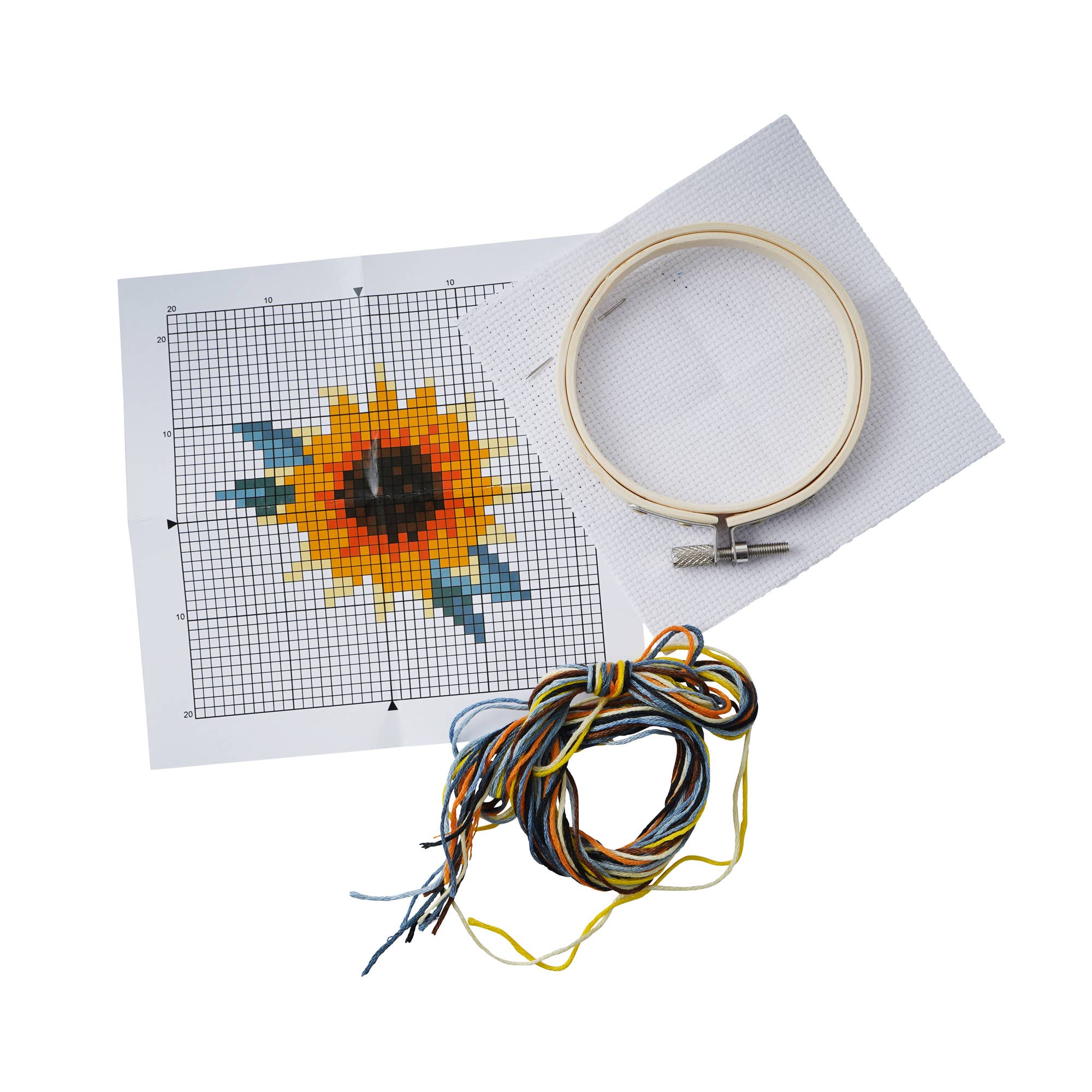 CGB Giftware – Kit de costura artesanal por atacado – Kit de Ponto Cruz The Beekeeper Sunflower Design 3