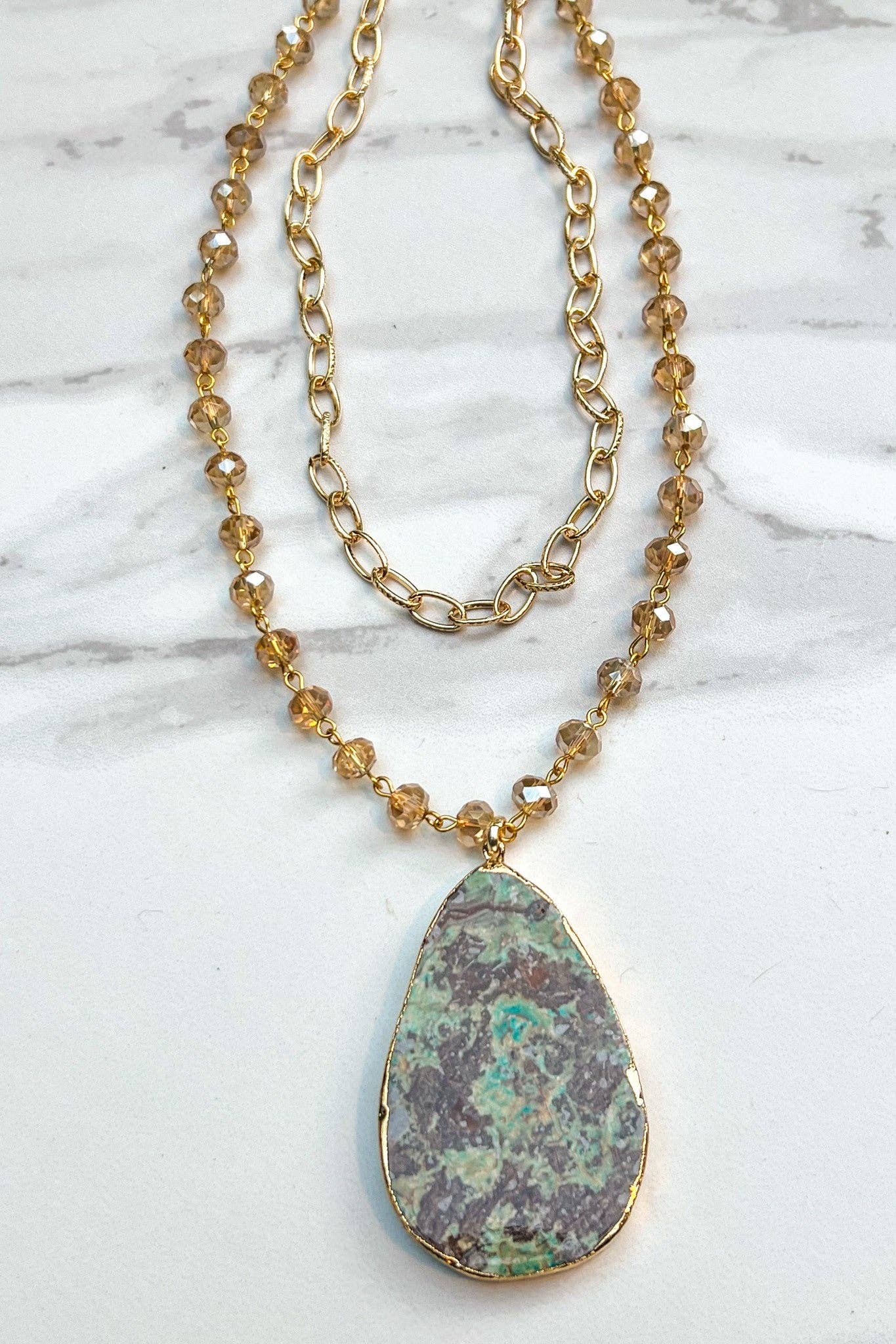 Dylan Designs - Wholesale Pendant/Charm Necklace - Sabrina Gold Short Necklace5