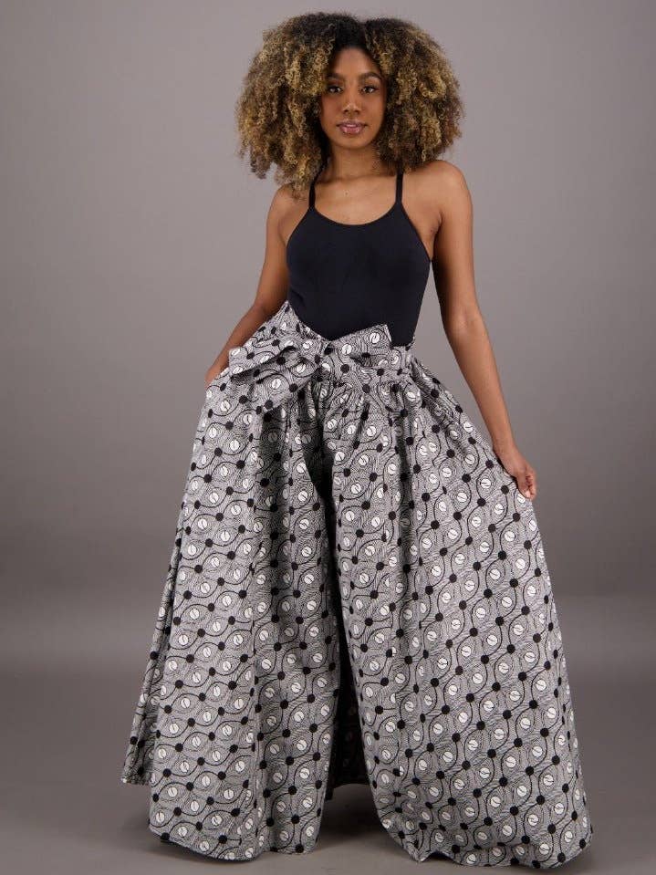 Pantaloni Palazzo con stampa africana 61-259 per la vendita all'ingrosso da parte di Advance Apparels