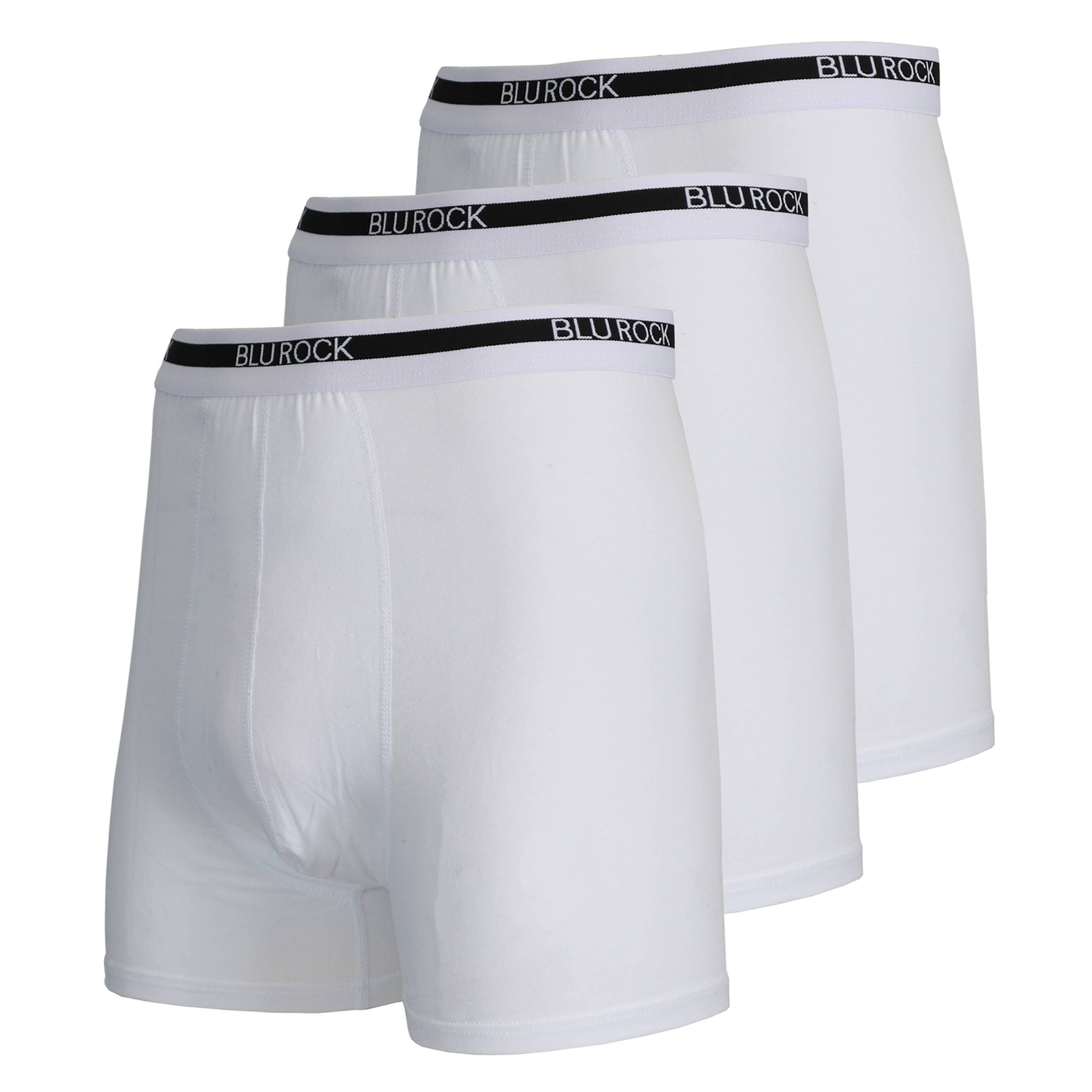 Galaxy By Harvic - Wholesale Underwear - Men's - Blu Rock  Men's Stretch Cotton Boxer Briefs (3 Pack)1