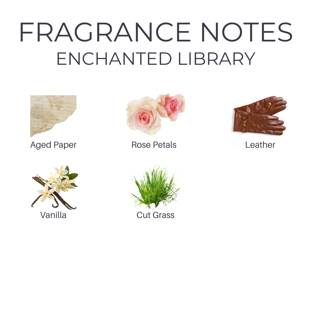 Fervor Candle Company - Wholesale Jar/Filled Candle - Enchanted Library 10oz Soy Wax Book Inspired Candle1