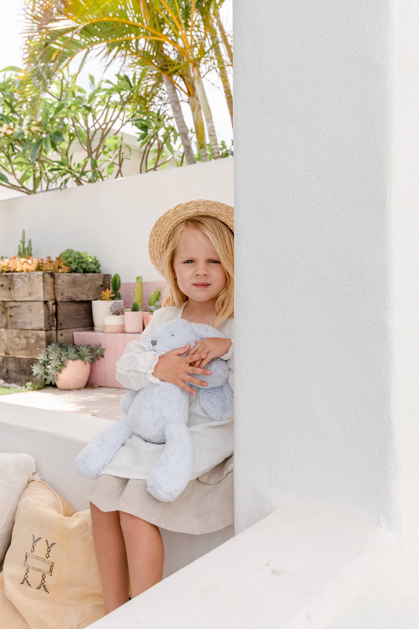 OB Designs - Wholesale Stuffed/Plush Toy - Kids & Baby - Baxter Blue Bunny – Soft Toy 13.5" / 34cm5