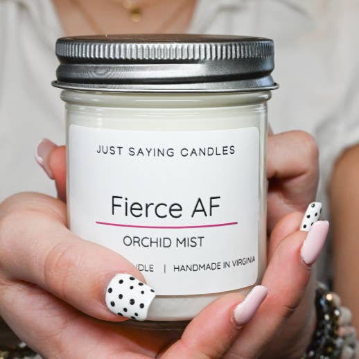 Fierce AF for wholesale by Just Saying Candles