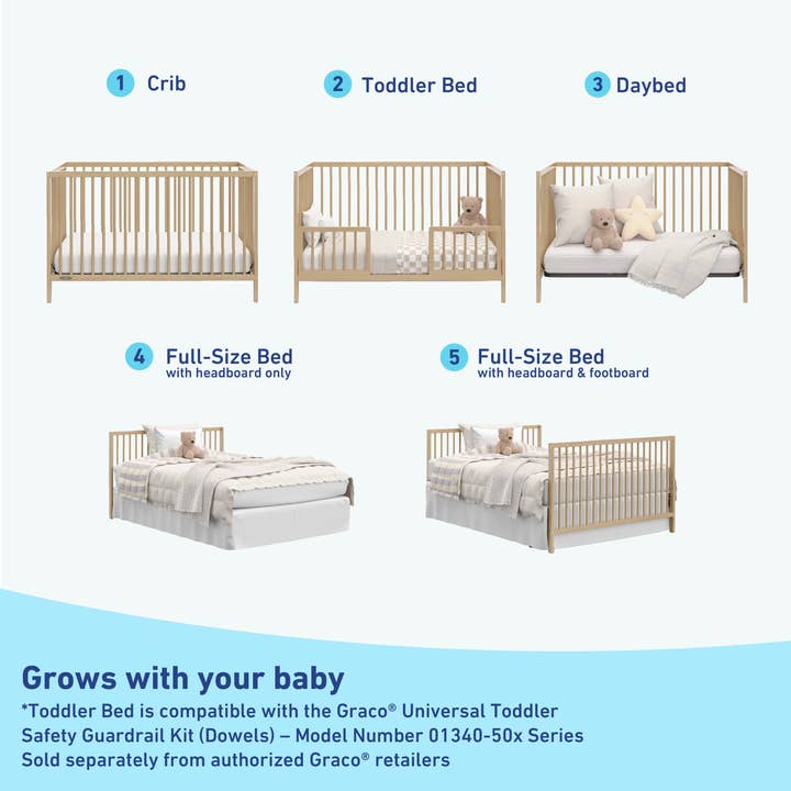 Storkcraft - Wholesale Bed - Kids & Baby - Graco® Teddi® 5-in-1 Convertible Crib36