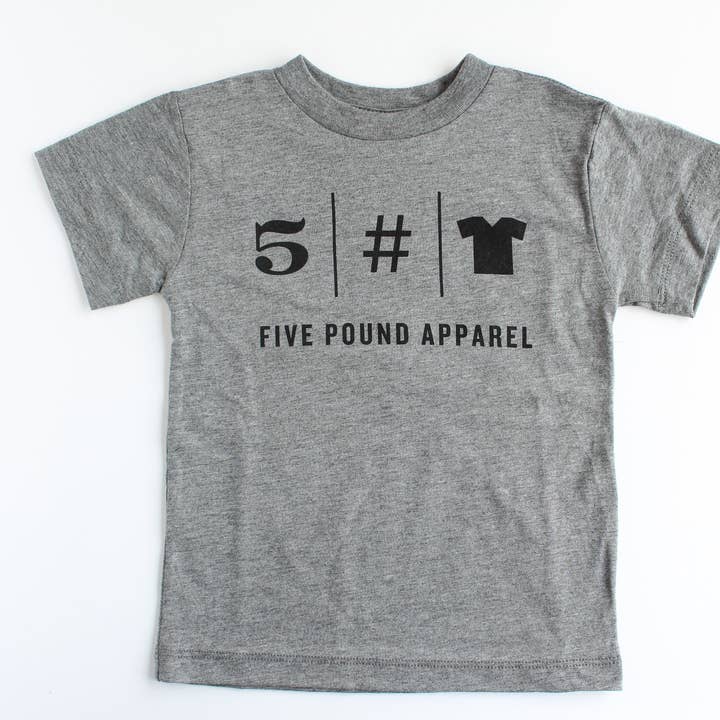 5 pond logo peuter t-shirt voor wholesale door 5 Pound Apparel