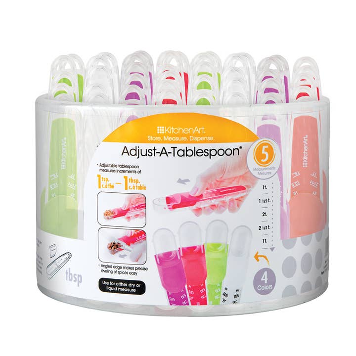 Cuillère à soupe ajustable multicolore KitchenArt, 6,25 pouces, écran 36 pour la vente par Fox Run Brands