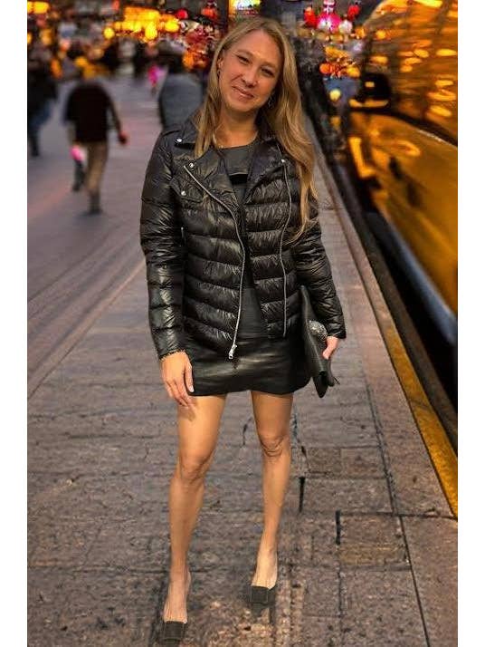 Nero Midnight The Silverstone | Giacca da motociclista in piuma in vendita all'ingrosso su Faire