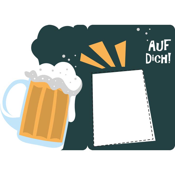 Gespänsterwald - Wholesale Everyday Greeting Card - Fun-Cut double card “Auf Dich!”1