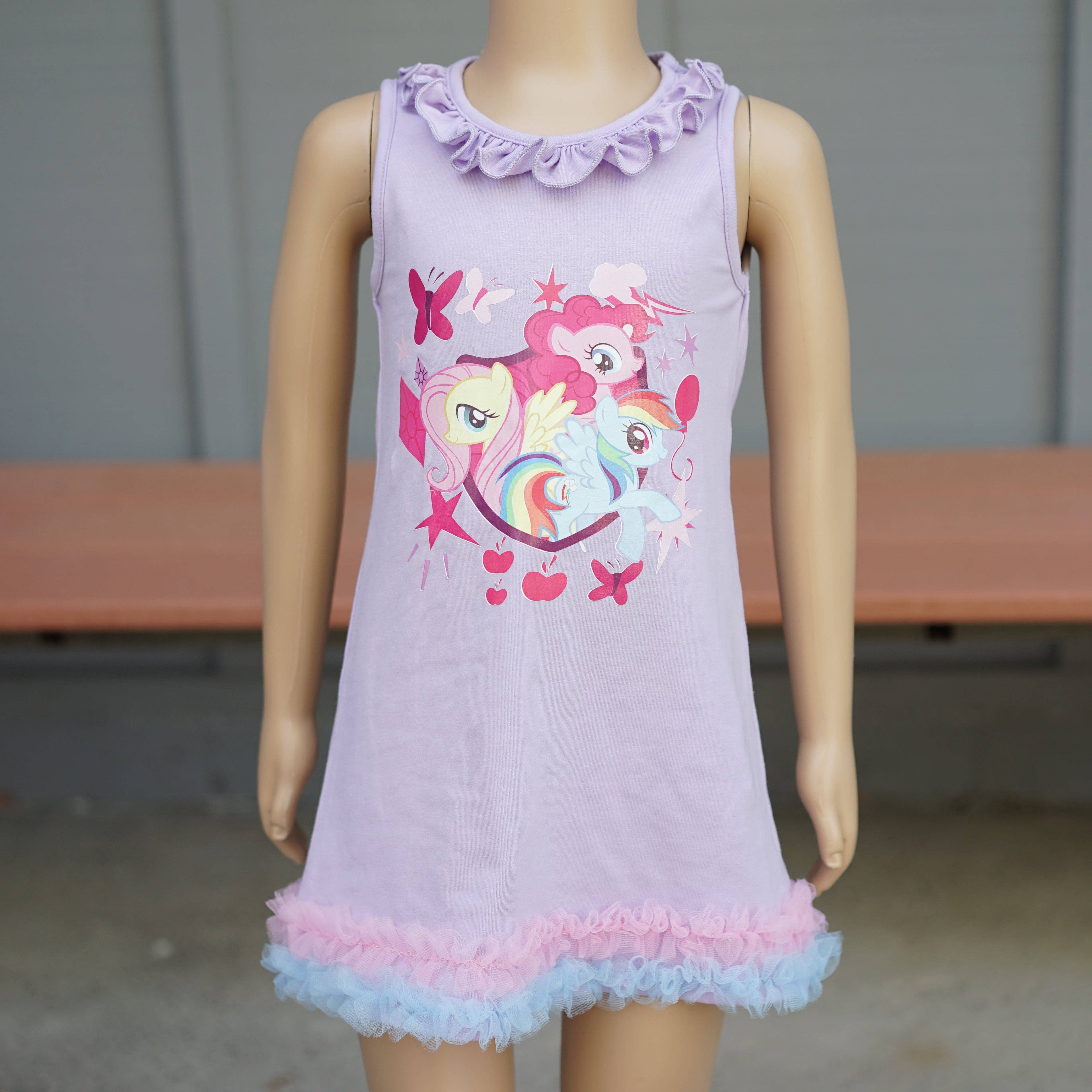Wenchoice - Wholesale Dress - Kids - Lavender My Little Pony Ruffle Cotton Dress1