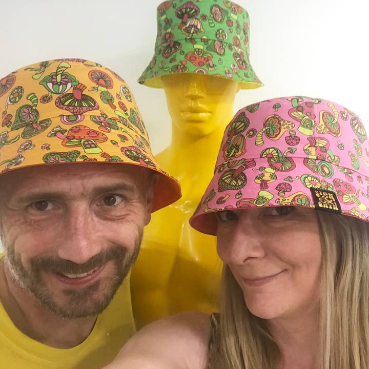 Svamp Hatt, Padpall hatt, svampar Print Hatt för wholesale av Stan and Gwyn