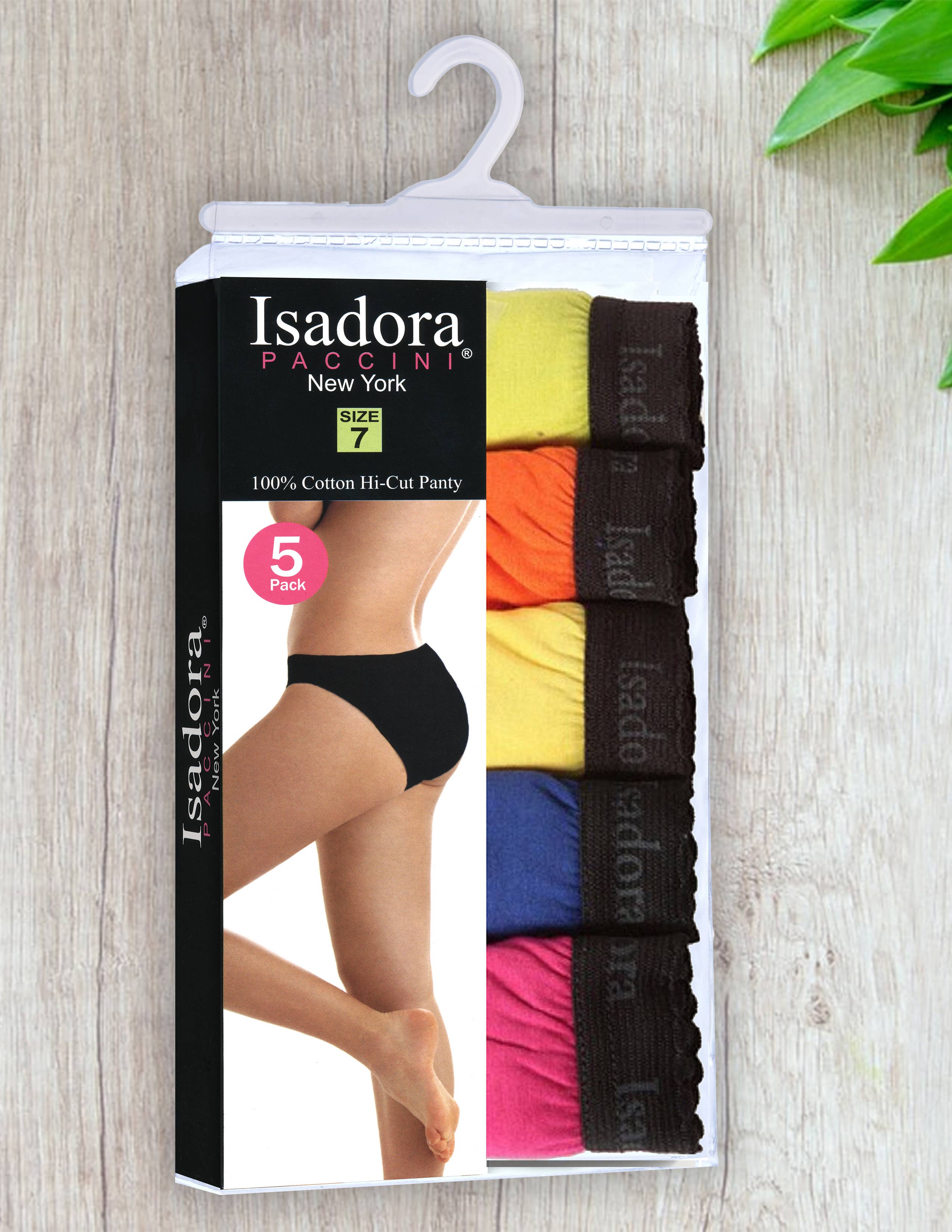 Isadora, Tipi toe, & James Fiallo - Wholesale Underwear - Women's - Isadora Women's 5 Pack Cotton Full Cut Underwear6