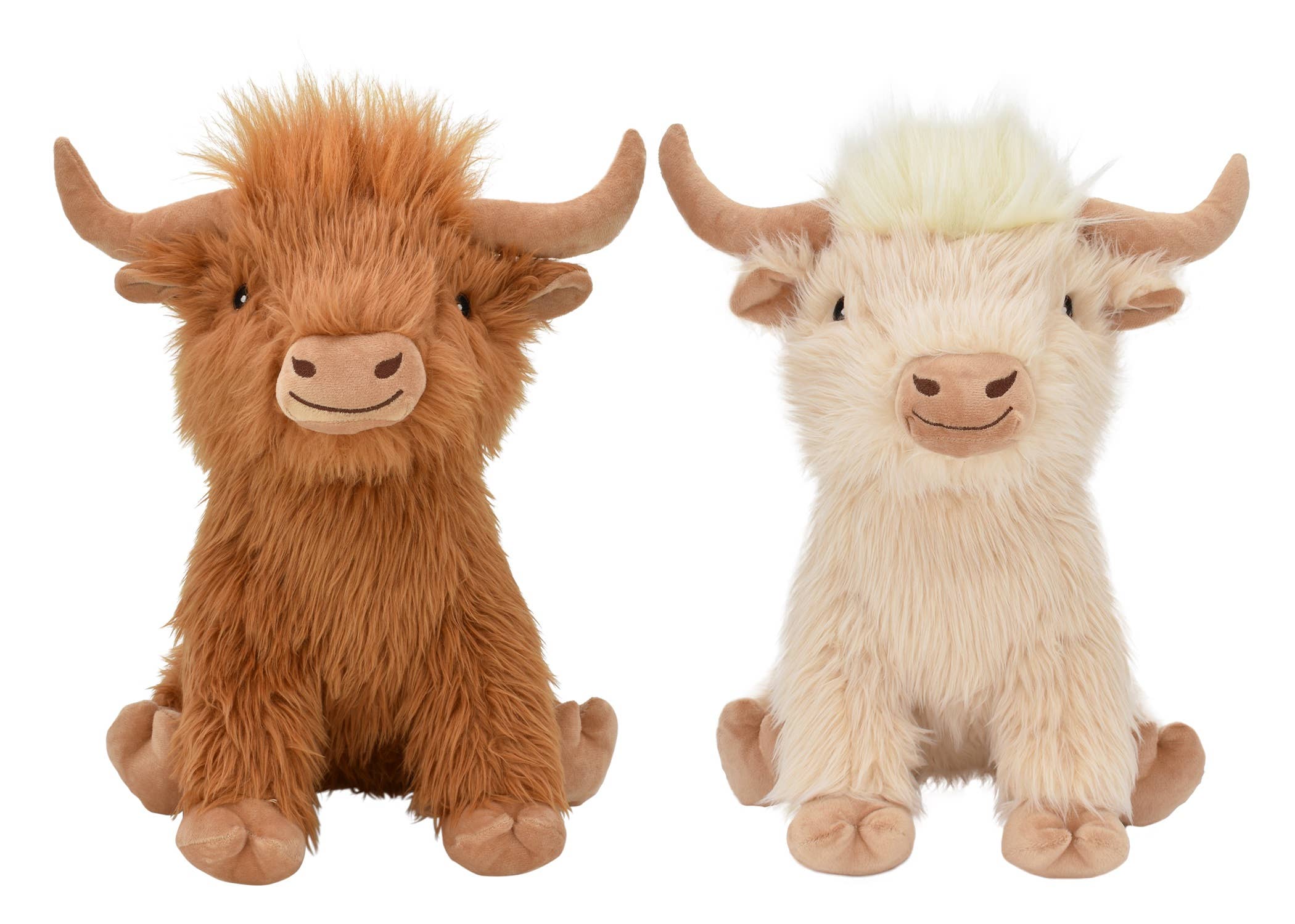 Pet Palette Distribution - Wholesale Pet Plush Toy - Dog - Multipet Highland Cow Dog Toy 8"