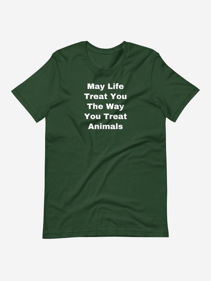 Camiseta unisex La forma en que tratas a los animales para venta al por mayor de Plant Babes
