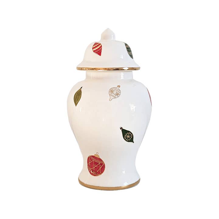 Lo Home | Ruby Clay - Wholesale Decorative Jar - Classic Baubles Ginger Jars with 22K Gold Accents3