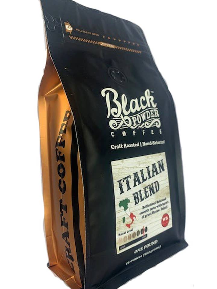 Italian Blend | Dark Roast Coffee for wholesale by Black Powder Coffee