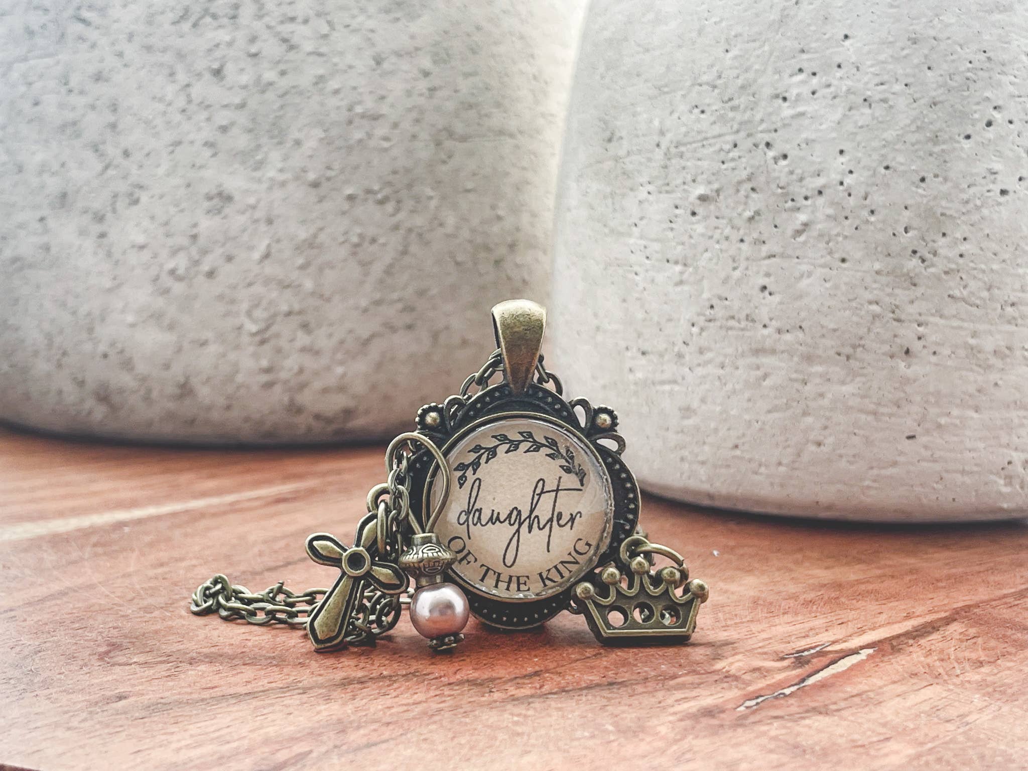 Ivy Barn Designs - Wholesale Pendant/Charm Necklace - Daughter of the King Necklace Christian jewelry gift2