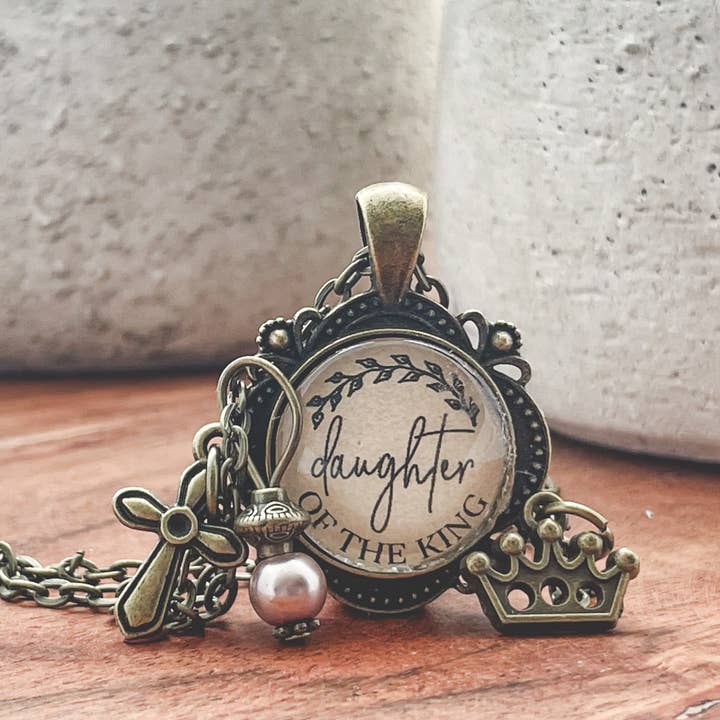 Ivy Barn Designs - Wholesale Pendant/Charm Necklace - Daughter of the King Necklace Christian jewelry gift2