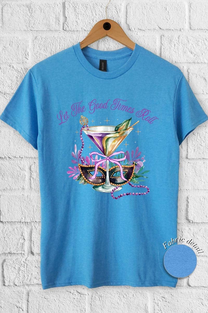 COLORBEAR - Wholesale T-Shirt (Graphic) - Women's - Festive Mardi Gras Graphic Heavy Cotton Tee5