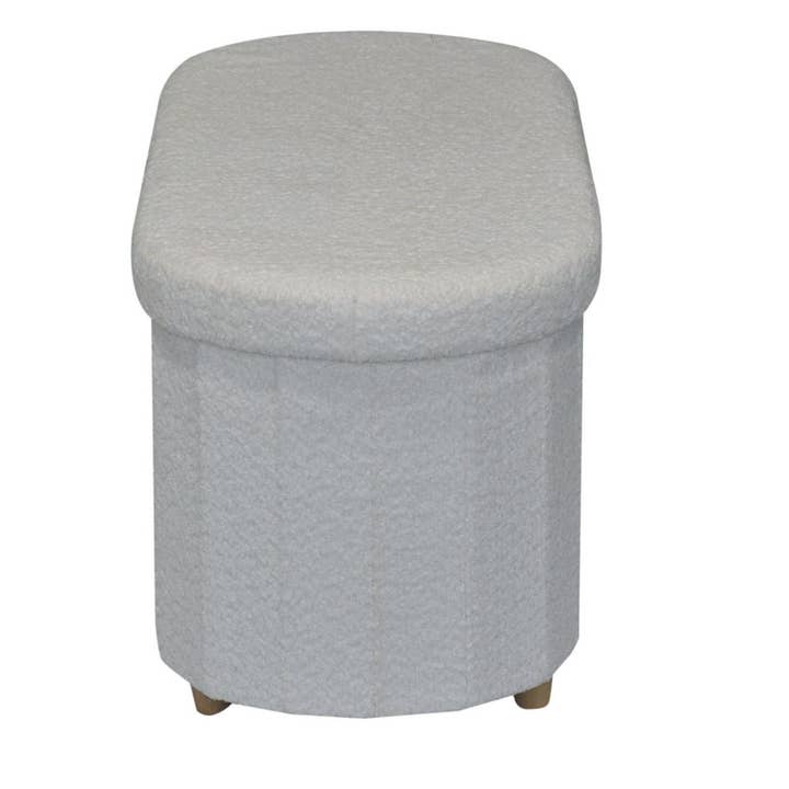 Aria Home – wholesale Ottoman – Esme Ottoman With Boucle Storage Bench