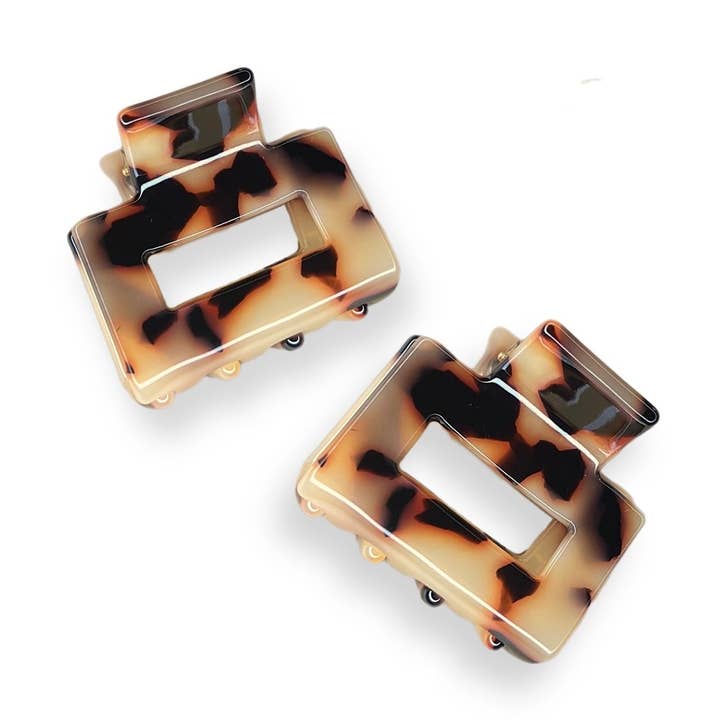 Ekofriendly Acetate 2 Pack Mini Square Klor - Sköldpadda för wholesale av HoneyLux