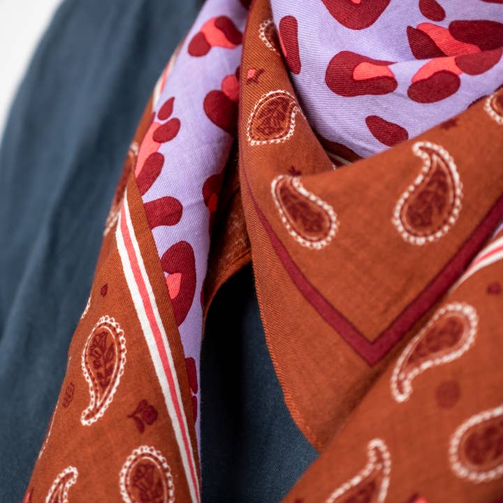 BILLYBELT - Wholesale Scarf - Women's - Suzanne 100% organic cotton scarf4