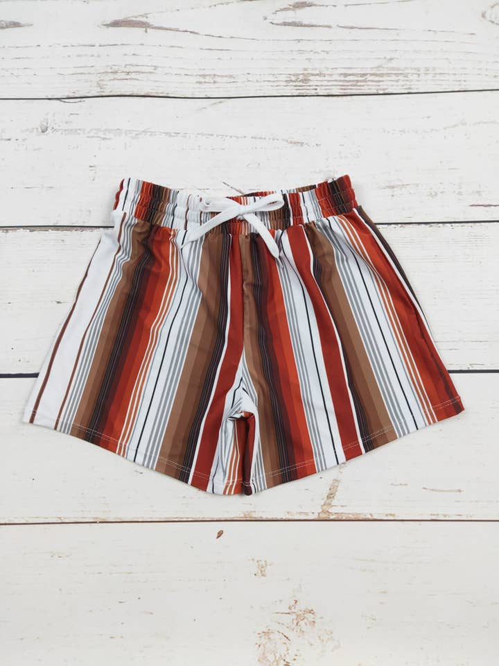 Shorts de baño con estampado de rayas para niños para venta al por mayor de sassy kids palace