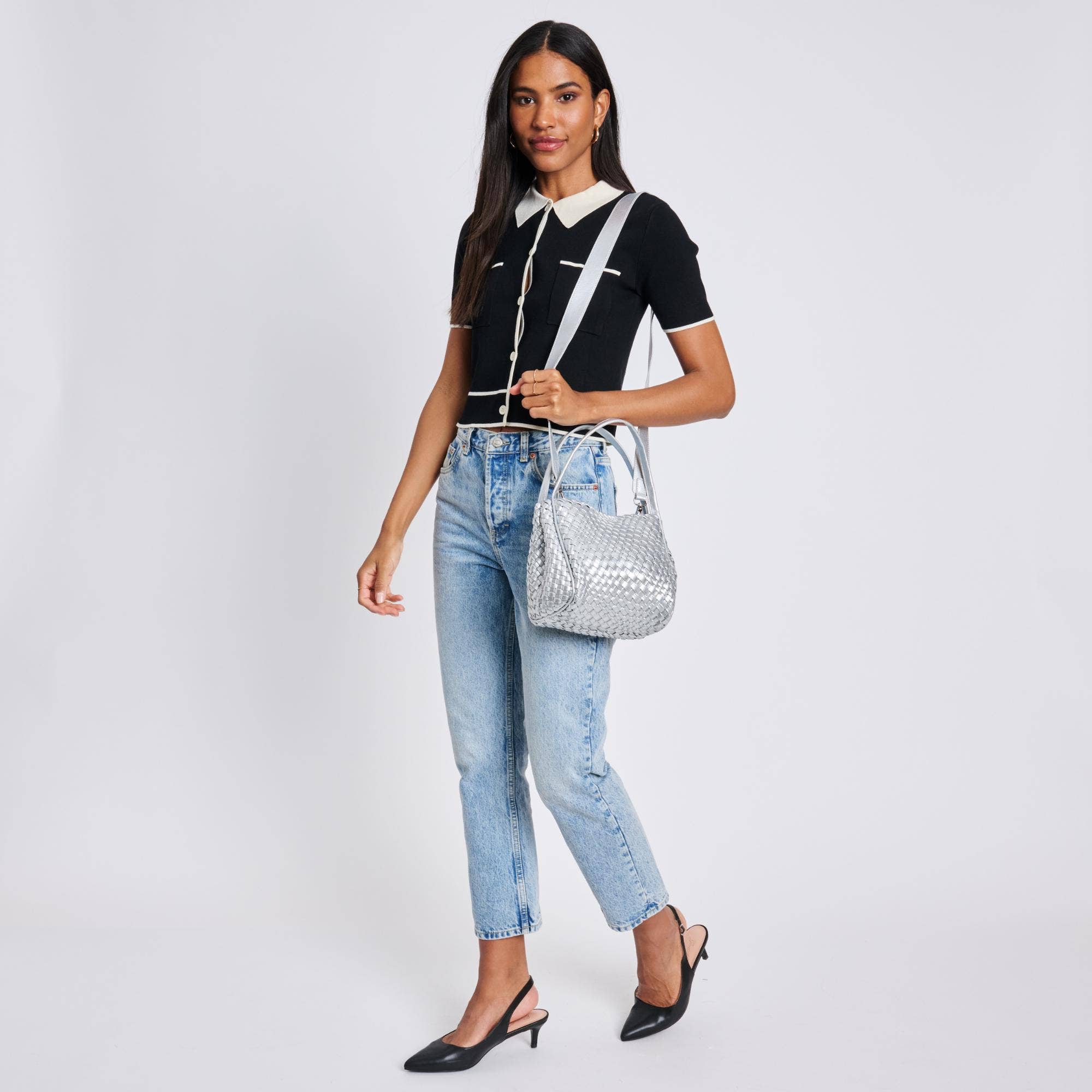 Moda Luxe – Engroshandel Crossbodytaske - Dame – Roxy vævet dobbelthåndtag vævet crossbody2