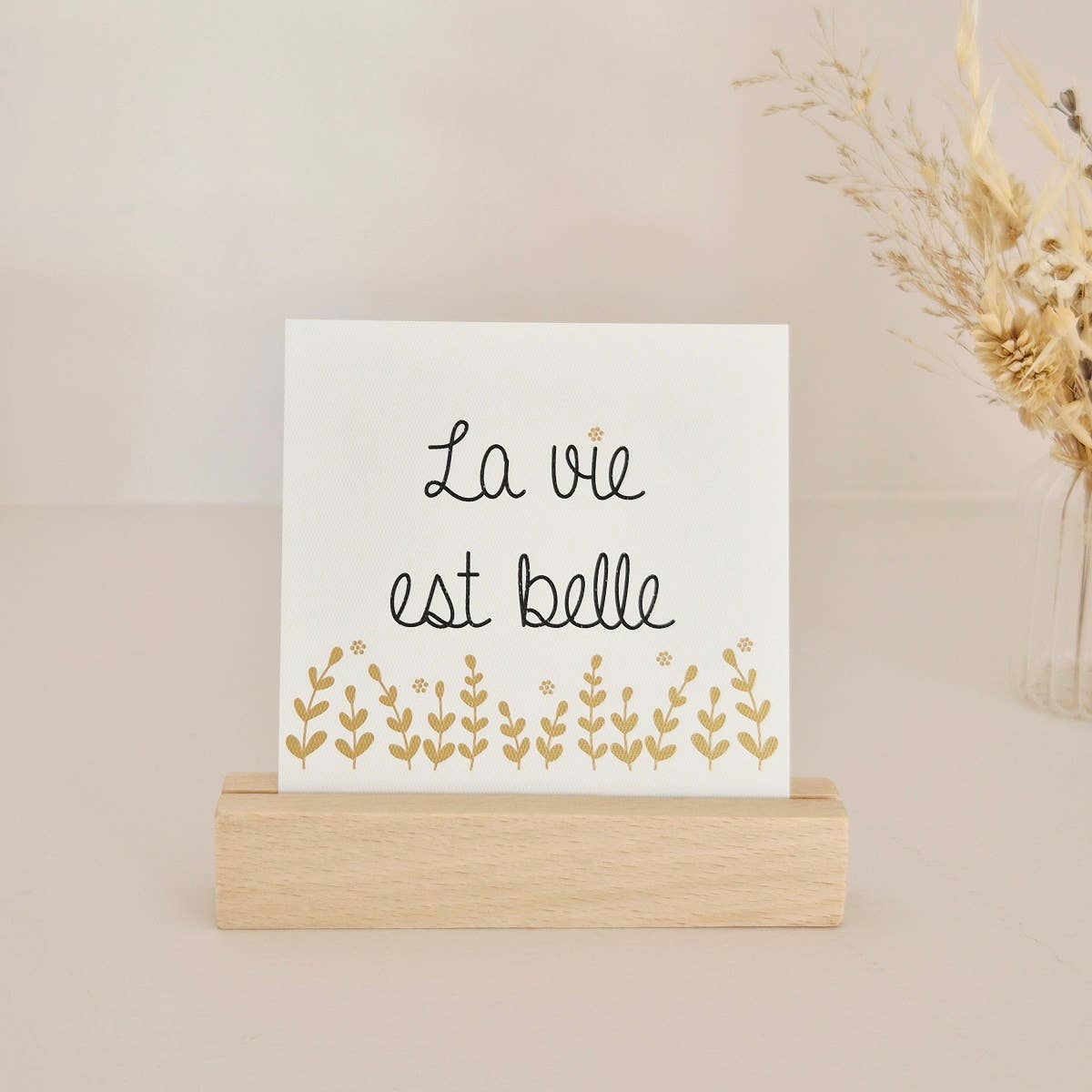 Les Petites Hirondelles - Vente Cadre photo avec pied - Porte carte en bois6