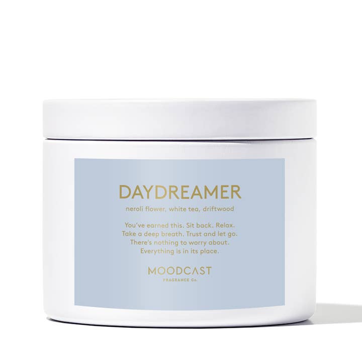 Candela in cera di cocco - Persona - Sognatore - Lattina da 3 oz per la vendita all'ingrosso da parte di Moodcast Fragrance Co.