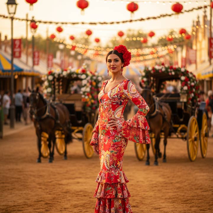 EMMA WU DESIGN X FLAMENCA E21041 RED FLAMENCA DRESS and other Purchase Wholesale confección ropa. Free Returns & Net 60 Terms on Faire trending on Faire.