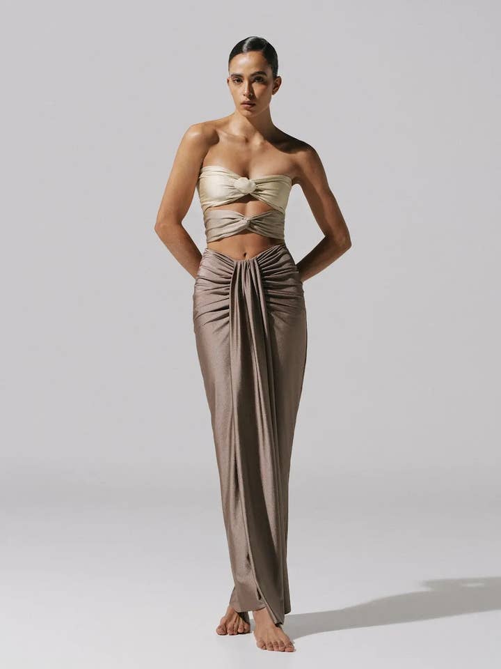 Giselle Maxi Dress Terra for wholesale by Baobab