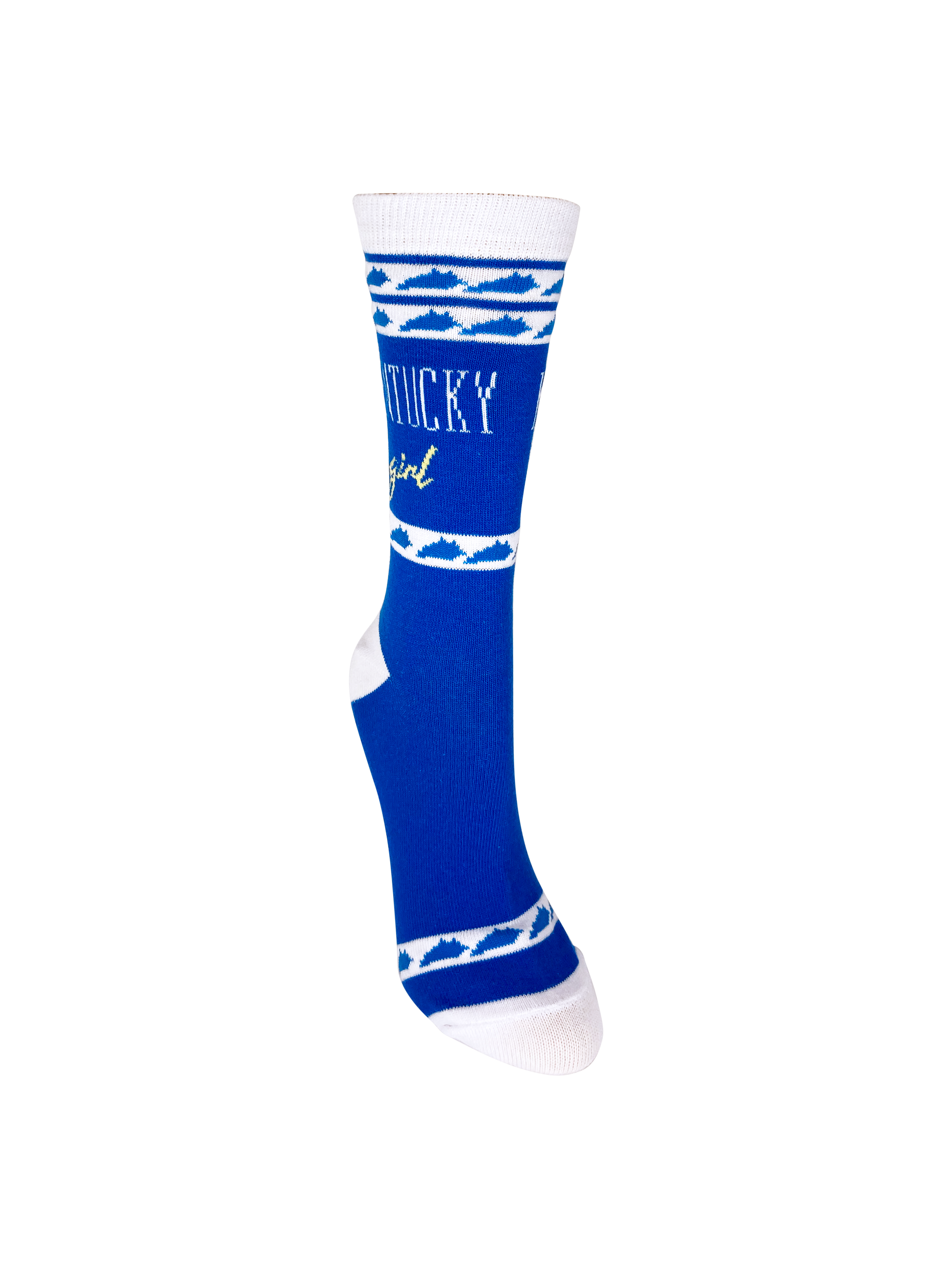 Buy Socks You All - Wholesale Socks - Women's - Kentucky Girl Blue and White Women's Socks3