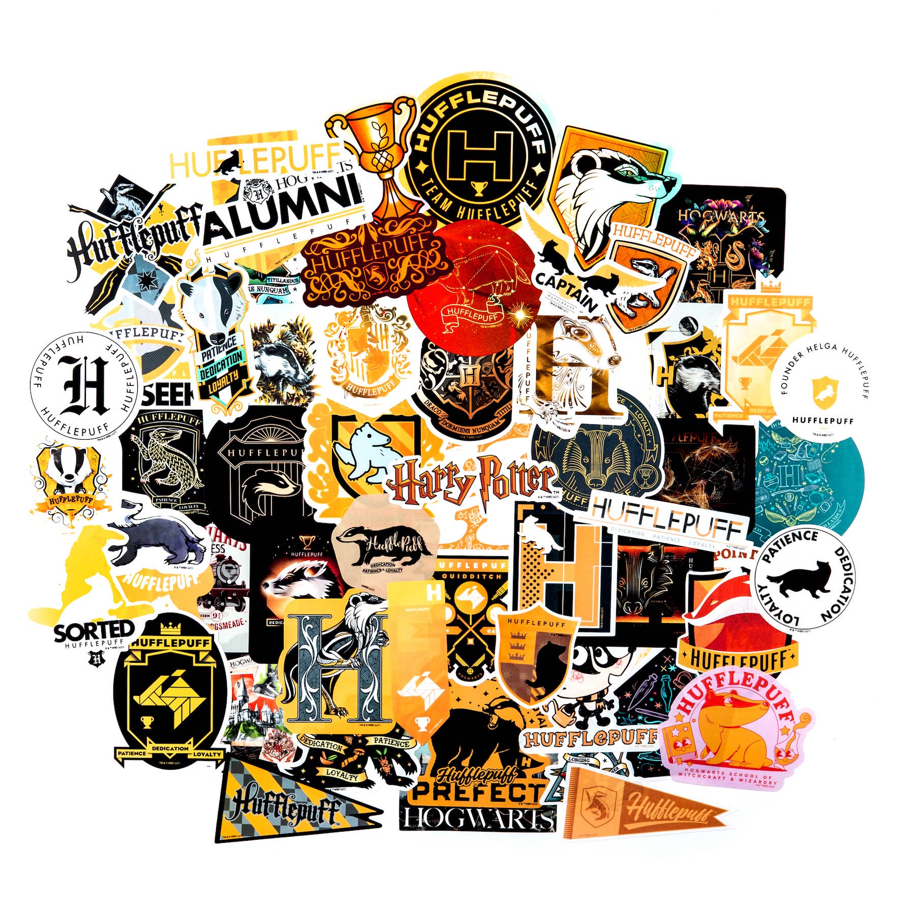 Conquest Journals - Wholesale Sticker - Harry Potter Hufflepuff Decals (60-Pack)8