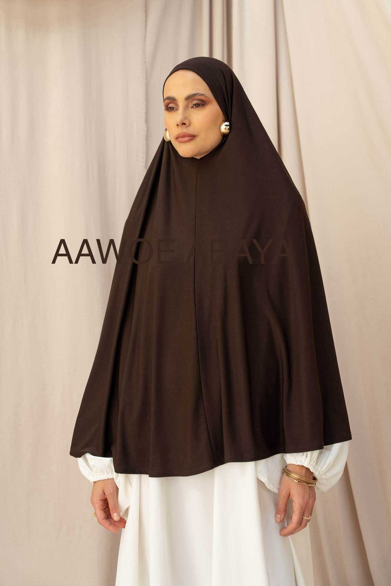 Aawoe Abaya - Wholesale Hijab - Dames - Elegante khimar met lange mouwen - 2418-KH14