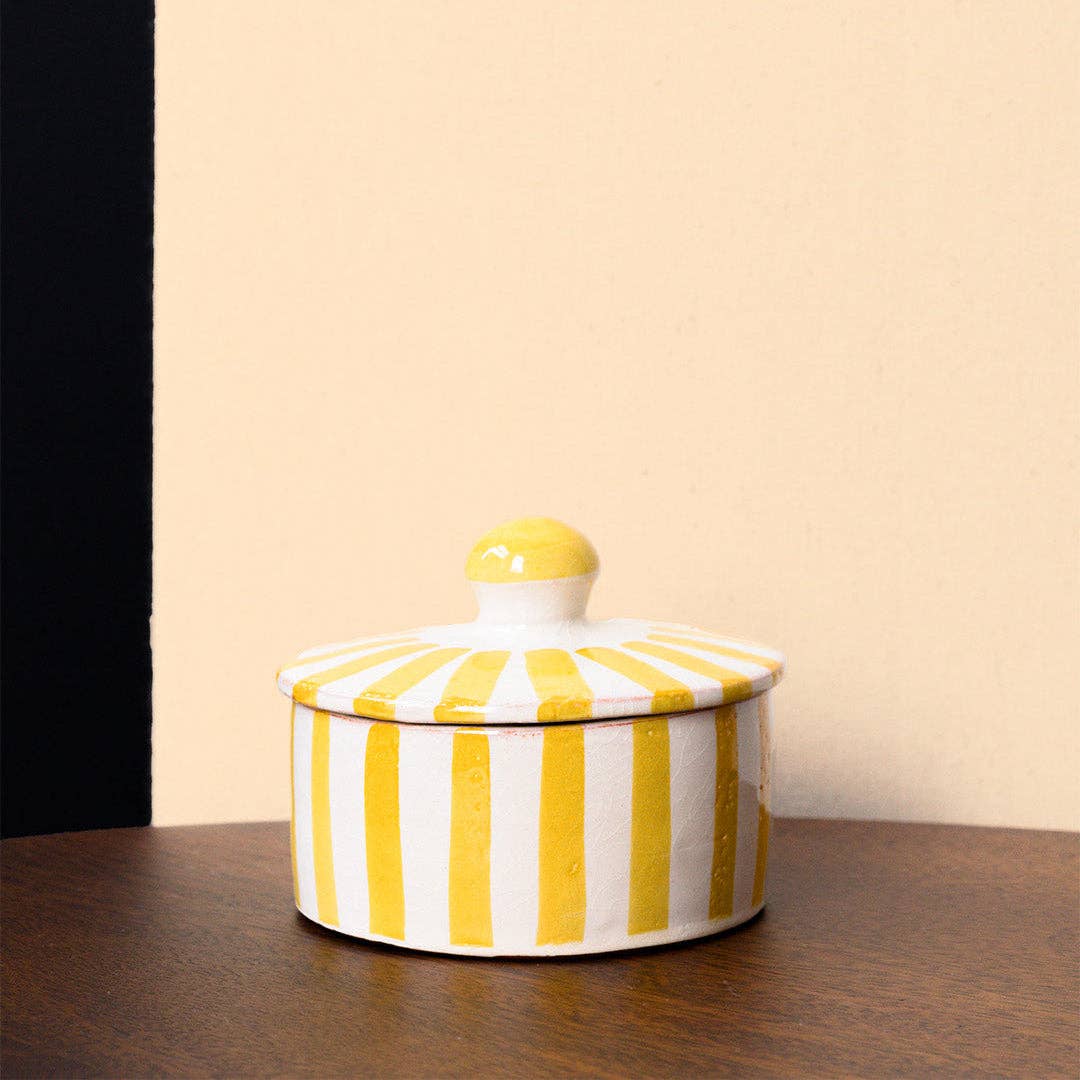 Pink Cactus & Co – wholesale Jar – Stripe Sugar Pot4