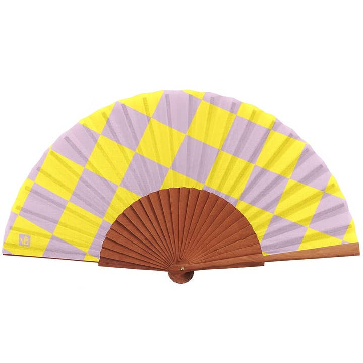 Vent de Bohème - Wholesale Handheld Folding Fan - EMMA wooden and cotton canvas fan