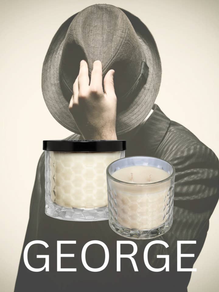 Vela de cera de soja de 12 oz - George para venta al por mayor de Carmans Candles