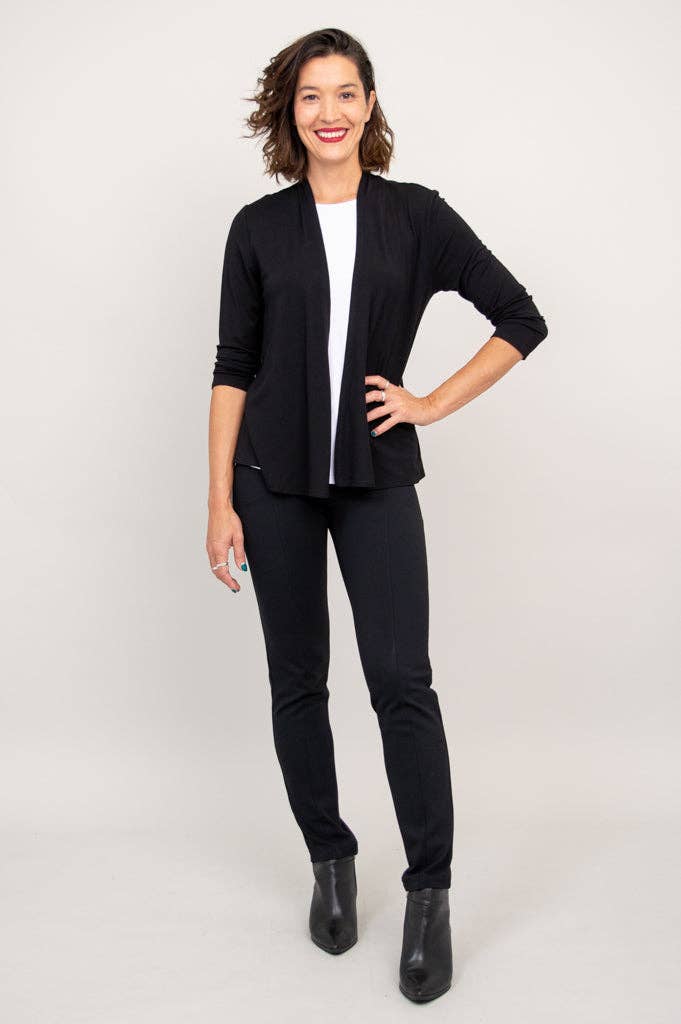 Blue Sky Clothing Co LLC - Wholesale Jacket - Women's - Kathy Jacket, Black, Bamboo2