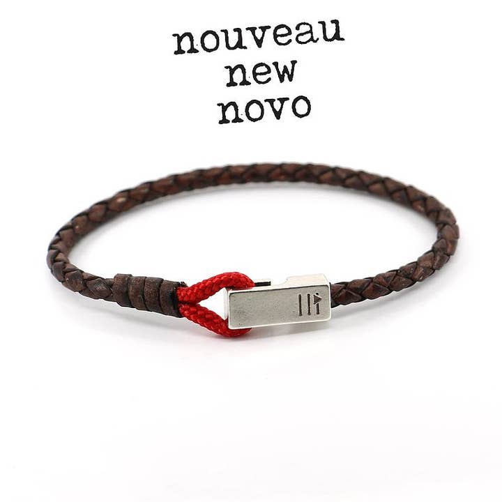 Bracciale da uomo | Gaya - one red per la vendita all'ingrosso da parte di Être - Bracelets & Accessories
