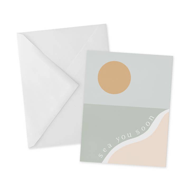Sea You Soon Card for wholesale by The Goyave Paperie